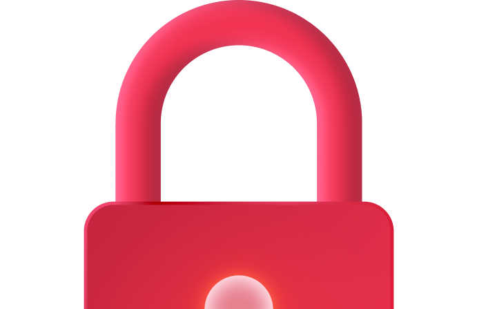 Red padlock