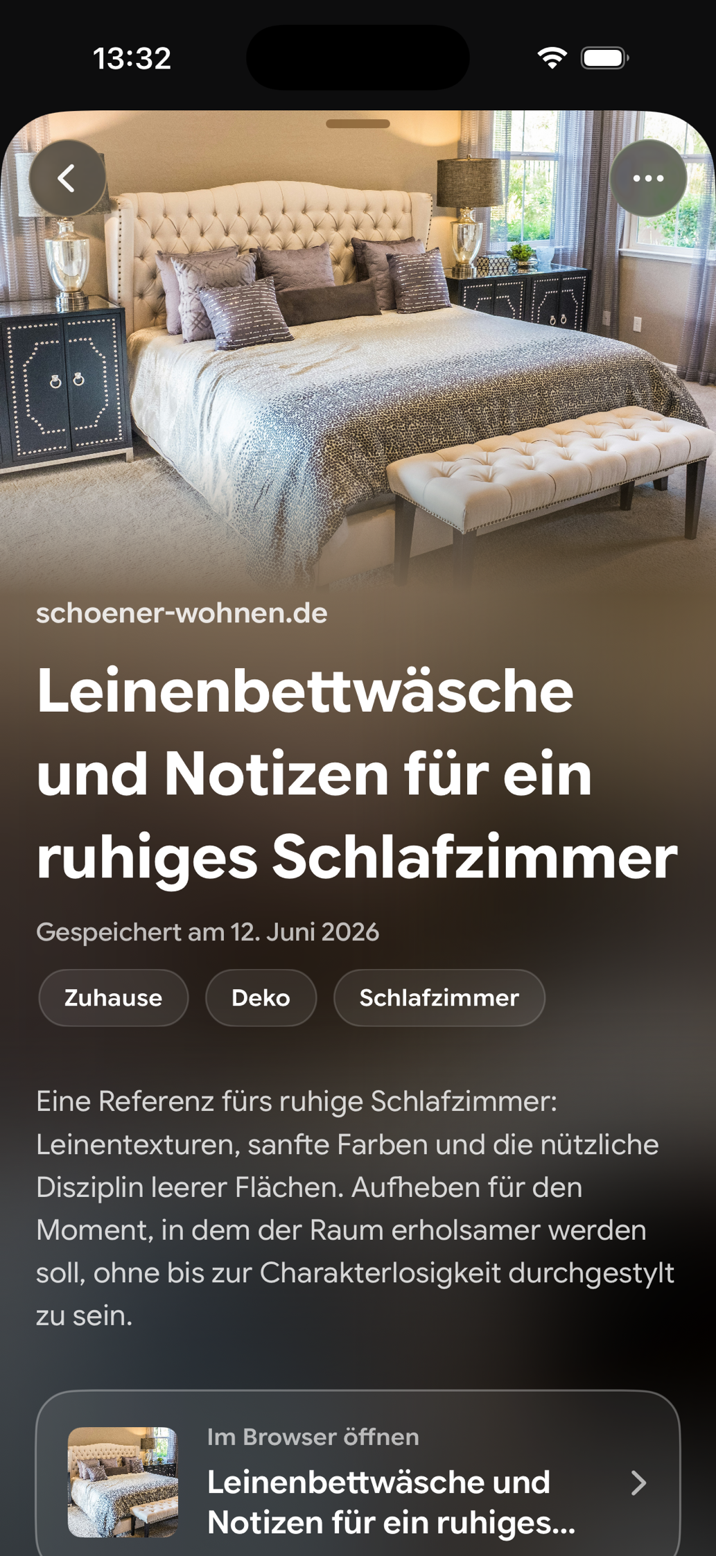 Eine gespeicherte Karte in Find Later